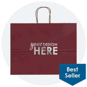 Sandy Matte Colored Paper Bag-Foil Stamp