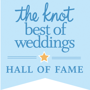The Knot Best of Weddings Hall of Fame Badge