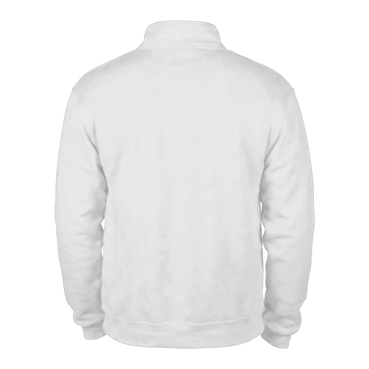 White Jerzees® Adult NuBlend® Quarter-Zip Cadet Collar Sweatshirt