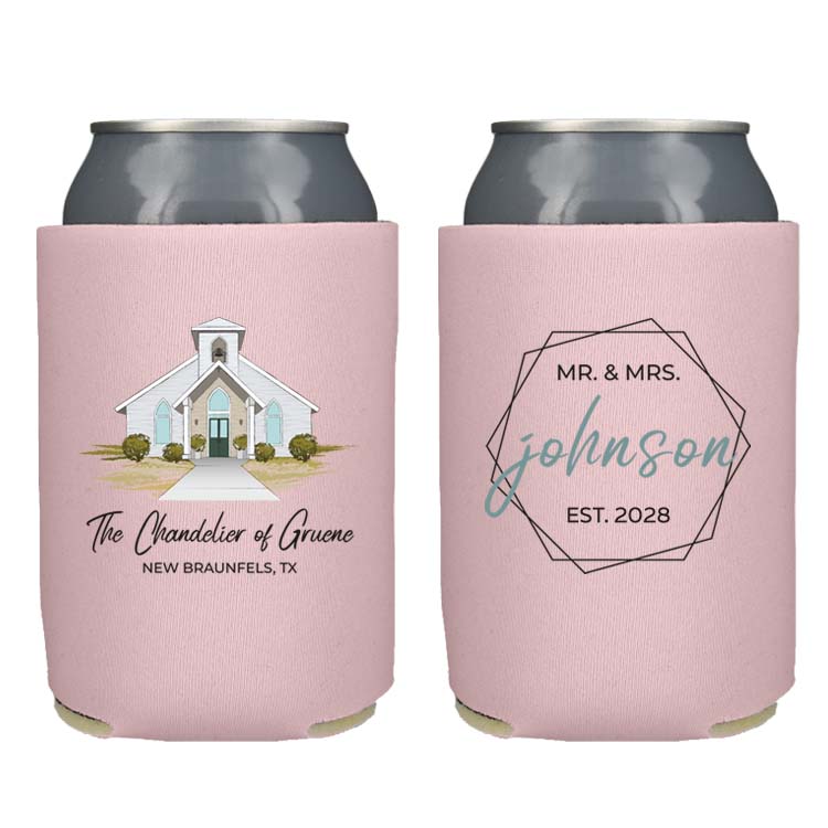 Full Color Wedding Can Insulator