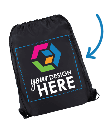 Drawstring Bags Imprint Areas