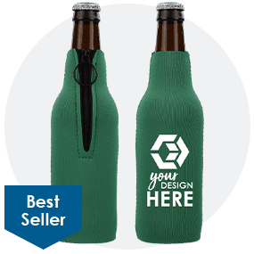 Neoprene Zippered Bottle Cooler