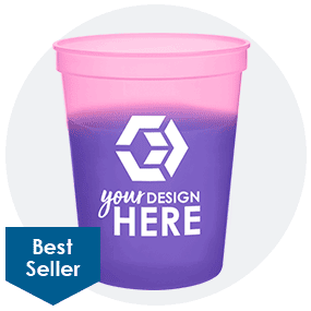 16 oz. Color-Changing Plastic Stadium Cup 