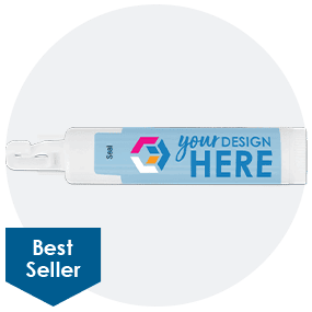 SPF 15 Lip Balm in White Tube With Hook Cap-Full Color