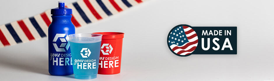 variety of custom printed can coolers