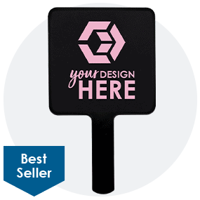 Rubberized Mini Handheld Mirror