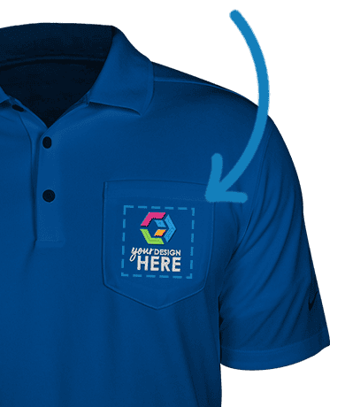 Branded Golf Polos Imprint Area