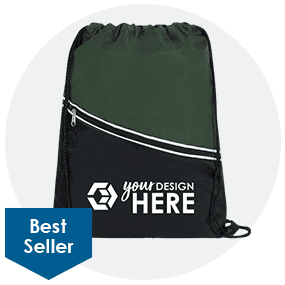 Two-Tone Drawstring Bag