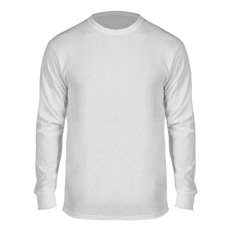 White Jerzees® Dri-Power® Cotton-Poly Long Sleeve T-Shirt-Blank