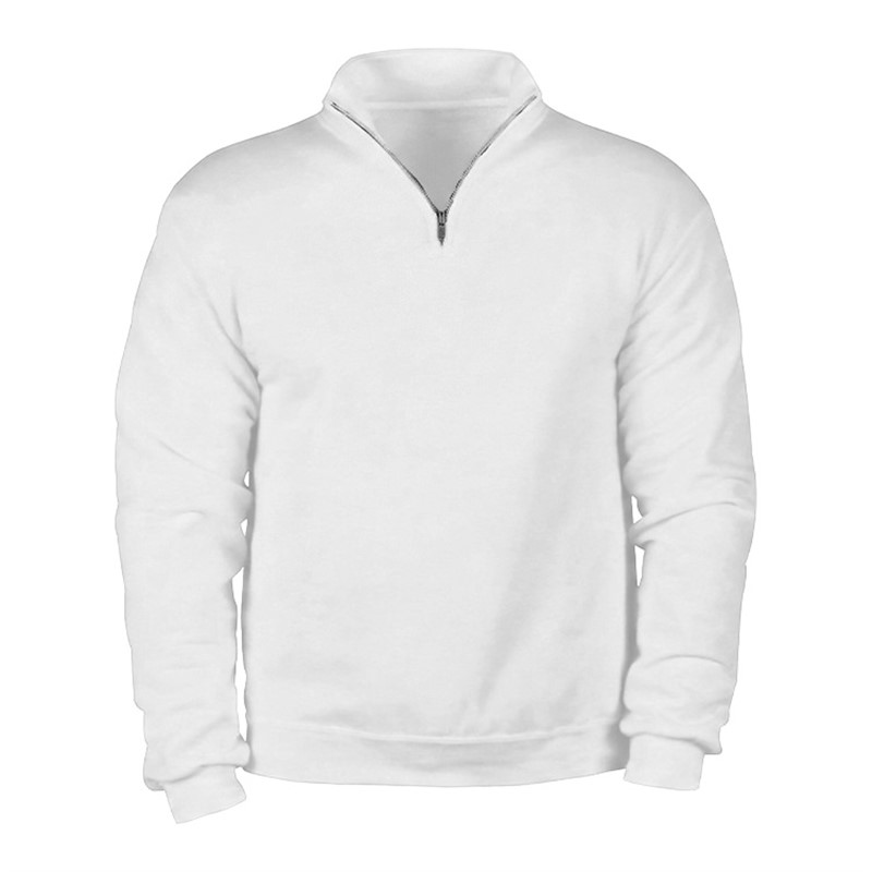 スウェット MATSUFUJI Ribbed Collar Sweat Shirt 3(L) White Jerzees® Adult NuBlend® Quarter-Zip Cadet Collar Sweatshirt