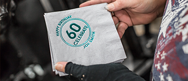Foil Stamp Napkins