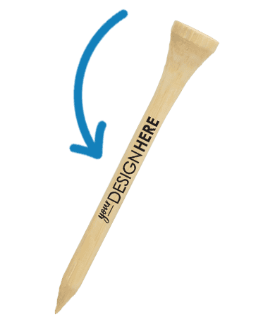 Imprint for personalized golf tees