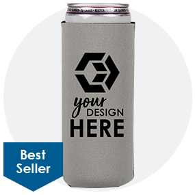 Collapsible Neoprene 12 oz. Slim Can Cooler
