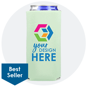 Collapsible Foam 12 oz. Slim Can Cooler-Full Color Digital