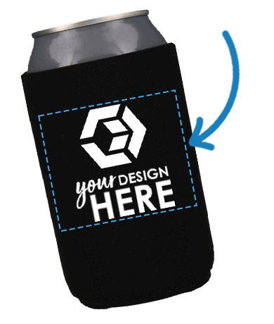 Neoprene Can Cooler Imprint Area