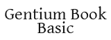 Gentium Book Basic