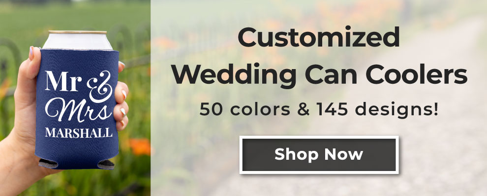 30 Year Anniversary Shop Custom Wedding Can Coolers