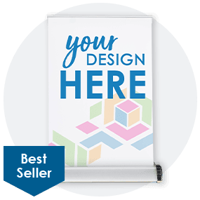Letter Size Table Top Retractable Banner Stand