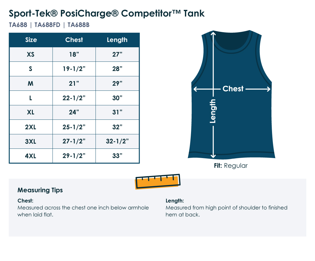 Tek Chart Sport-Tek® PosiCharge® Competitor™ Tank | Totally Promotional