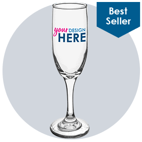 Custom Champagne Glasses & Branded Wine Glasses | Totally Promotional