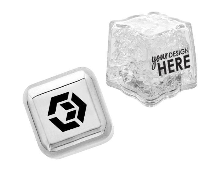 Custom Reusable Ice Cubes and Whiskey Stone Gift Sets | Totally Promotional