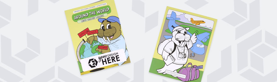 Promo Coloring Books Custom Coloring Books – Logo Coloring Books in Bulk | Totally Promotional